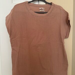 Faherty Women’s Rose Cotton Gauze Tee